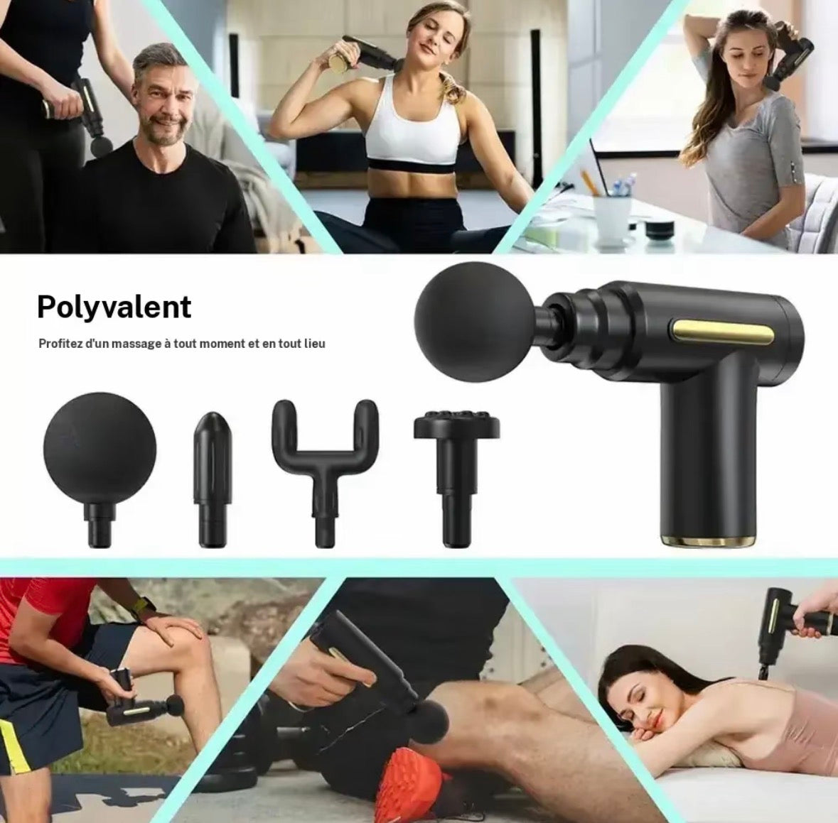 Pistolet de massage musculaire - récupération rapide et profonde